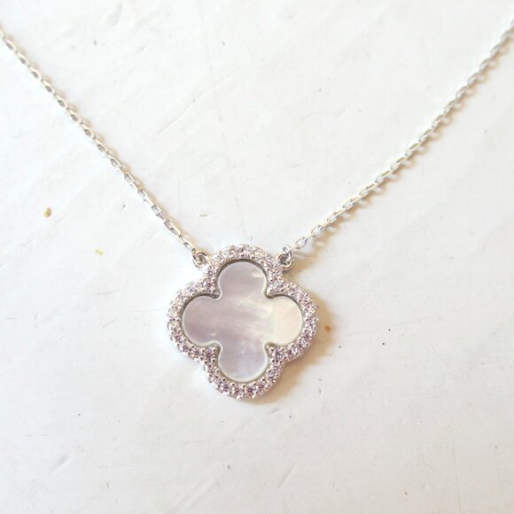 Rachel Zoe Silver Clover Necklace - Picture 5 of 7